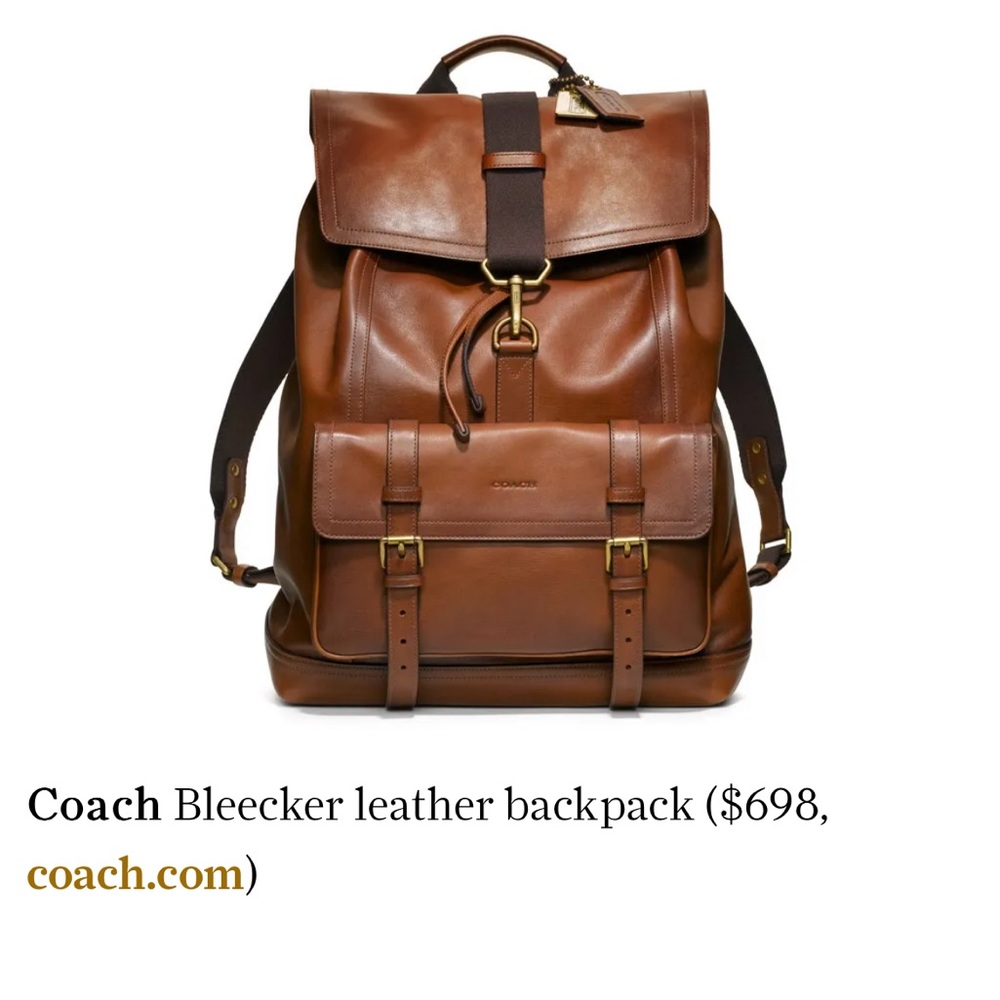 Coach Bleecker Leather Backpack